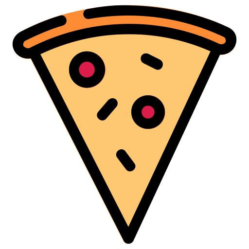 кусок пиццы Generic Outline Color иконка