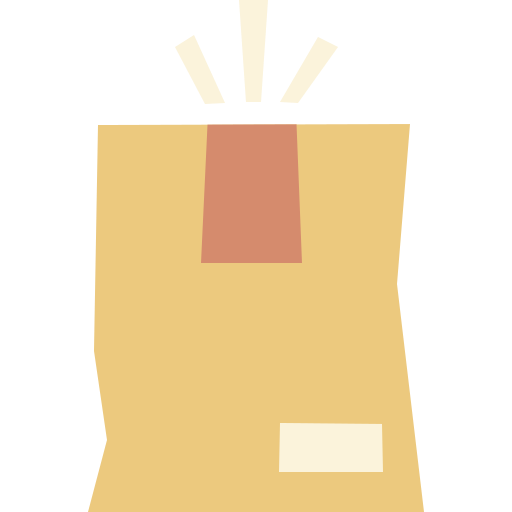 Package Cartoon Flat icon