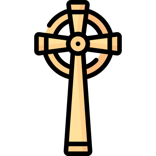 keltisches kreuz Special Lineal color icon