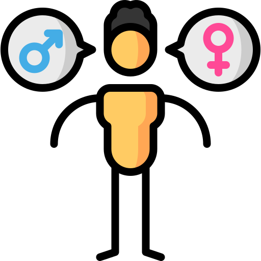 gender identity Puppet Characters Lineal Color icon