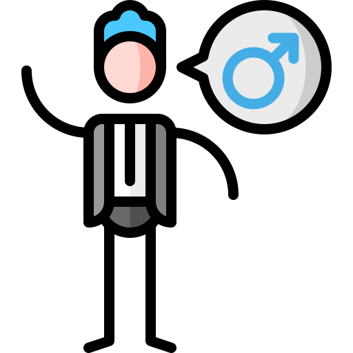 Male Puppet Characters Lineal Color icon