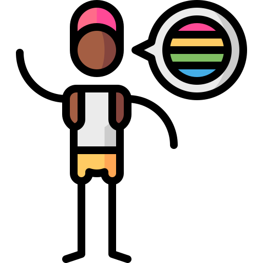 lgtbq Puppet Characters Lineal Color ikona