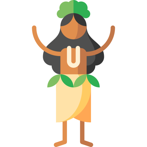 tahitian Puppet Characters Flat icon