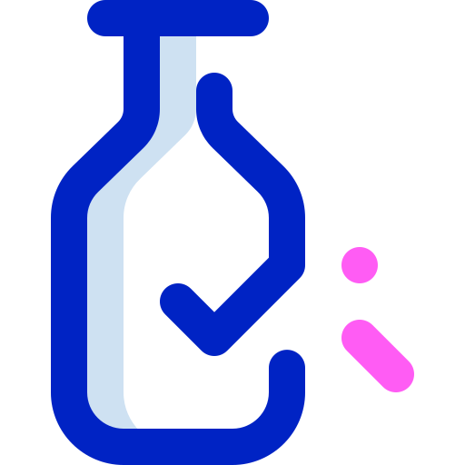 Стеклянная бутылка Super Basic Orbit Color иконка