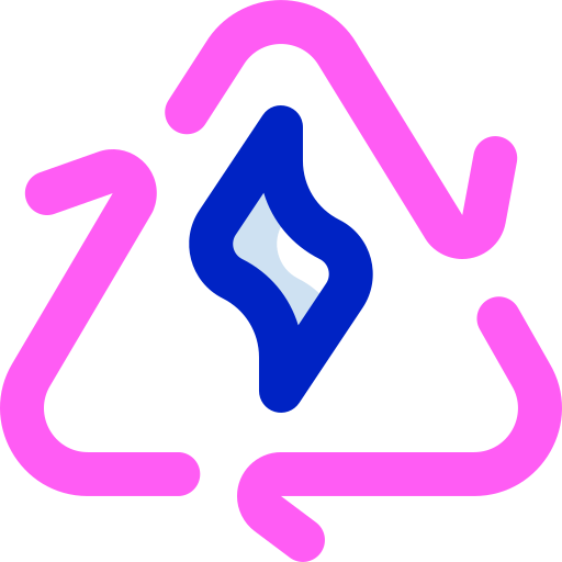 재생 에너지 Super Basic Orbit Color icon