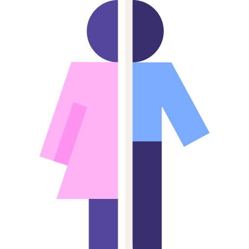 dysforia płciowa Basic Straight Flat ikona