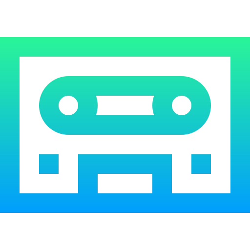 Cassette Super Basic Straight Gradient icon