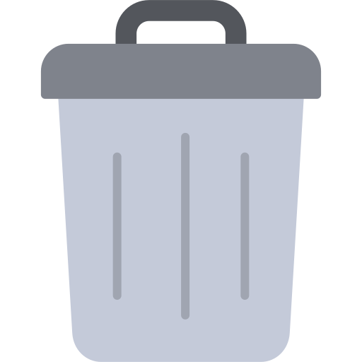 Trash Bin Generic Flat icon