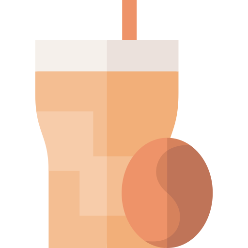 mrożona kawa Basic Straight Flat ikona