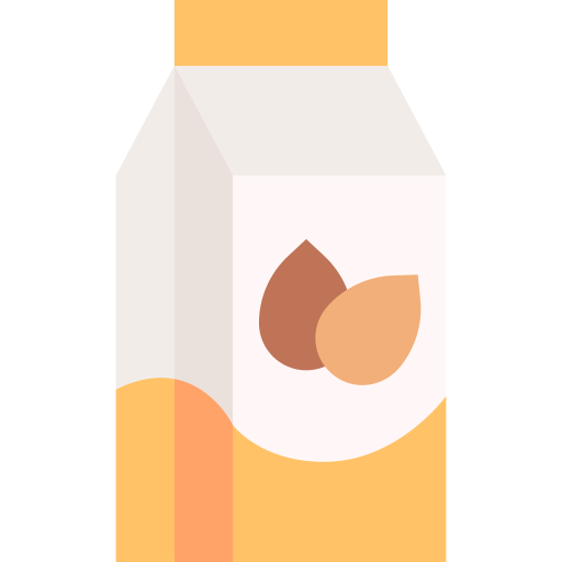 Almond milk Basic Straight Flat icon