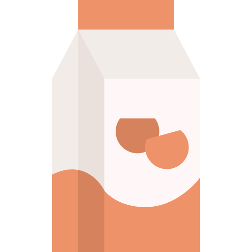 mleko kokosowe Basic Straight Flat ikona