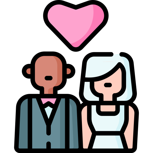 matrimonio Special Lineal color icono