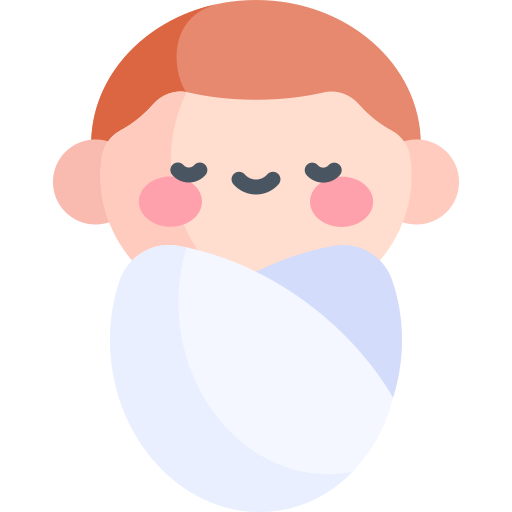 赤ちゃん Kawaii Flat icon