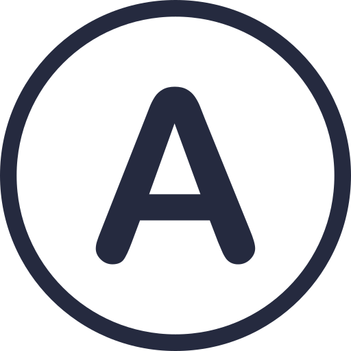 Letter A Generic Basic Outline icon
