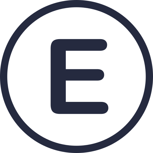 Letter e Generic Basic Outline icon