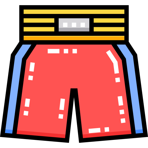 Boxing shorts Detailed Straight Lineal color icon