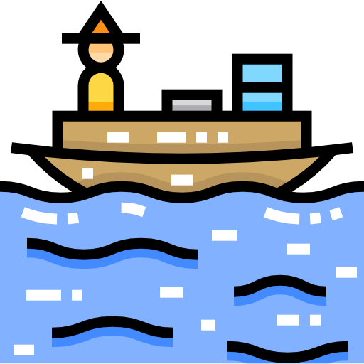 Лодка Detailed Straight Lineal color иконка