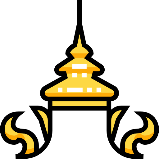 tajski Detailed Straight Lineal color ikona