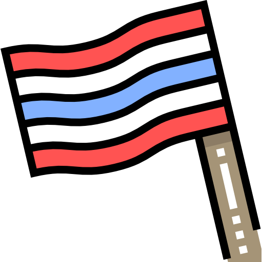 Флаг Detailed Straight Lineal color иконка