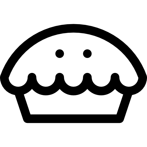 Пирог Basic Rounded Lineal иконка