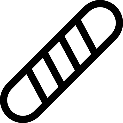 bagietka Basic Rounded Lineal ikona