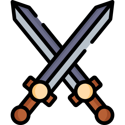 zwaarden Special Lineal color icoon