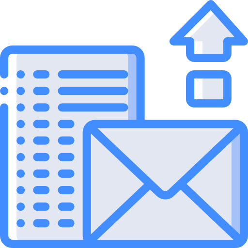 e-mail Basic Miscellany Blue icona