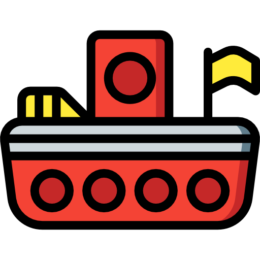 zabawka łódź Basic Miscellany Lineal Color ikona