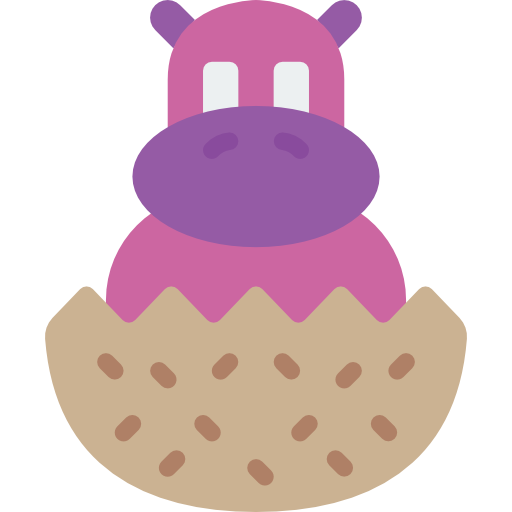 Hippopotamus Basic Miscellany Flat icon