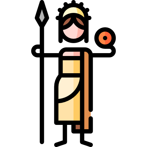 Goddess Puppet Characters Lineal Color icon