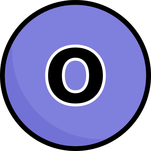 Letter o Generic Outline Color icon