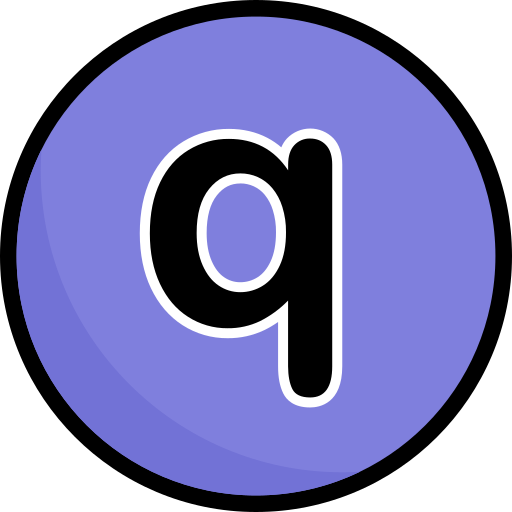 lettre q Generic Outline Color Icône