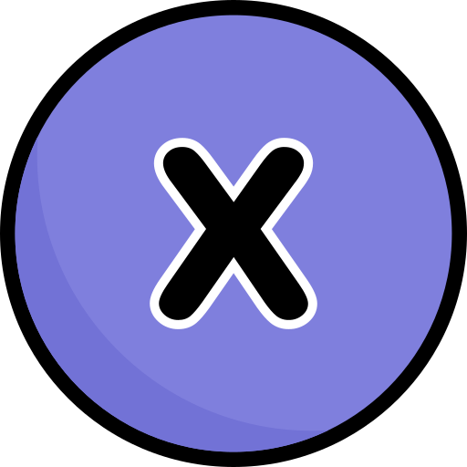 Letter x Generic Outline Color icon
