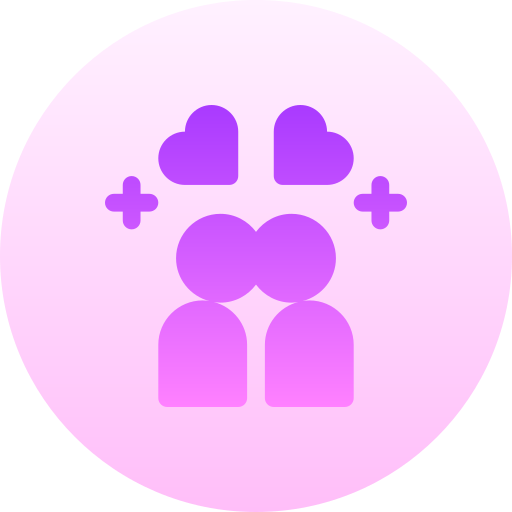 キス Basic Gradient Circular icon