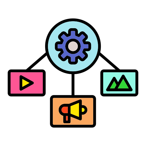 gestión de contenido Generic Outline Color icono