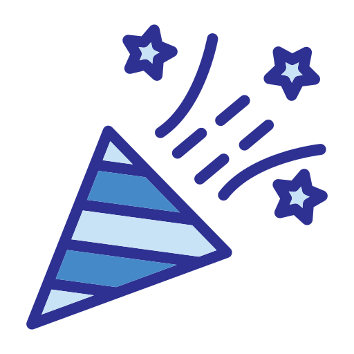 색종이 조각 Generic Blue icon
