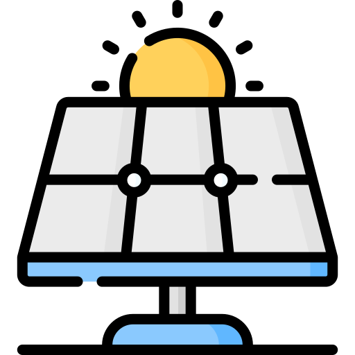 太陽光発電 Special Lineal color icon