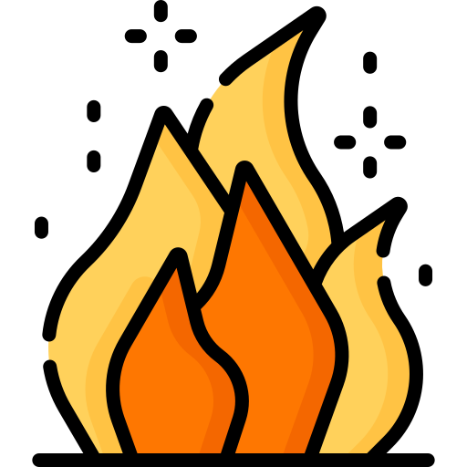 Пожар Special Lineal color иконка