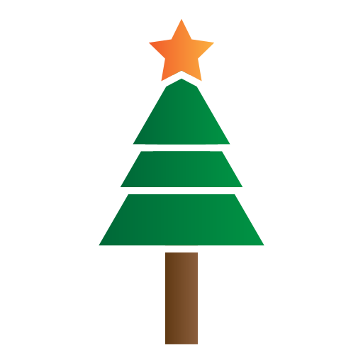Рождественская елка Generic Flat Gradient иконка