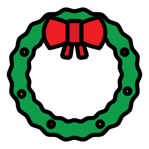 Wreath Generic Outline Color icon