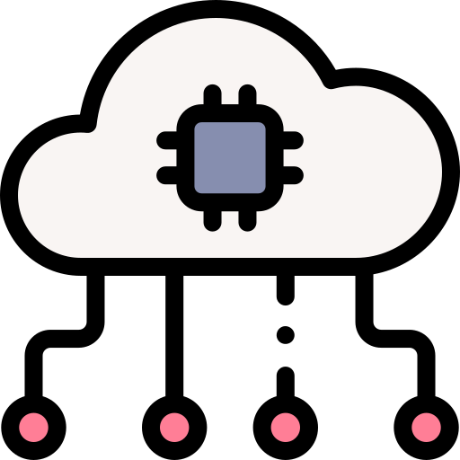 inteligencia artificial Detailed Rounded Lineal color icono