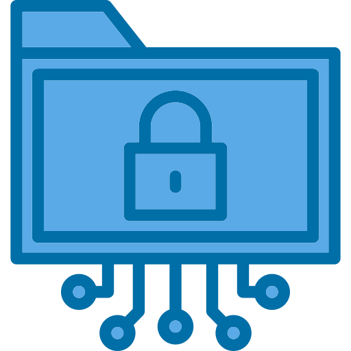 데이터 암호화 Generic Blue icon