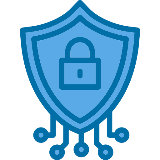 사이버 보안 Generic Blue icon