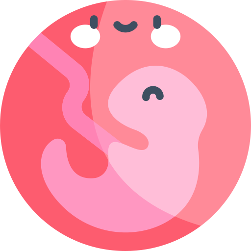 embrión Kawaii Flat icono