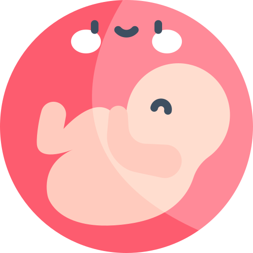 胎児 Kawaii Flat icon