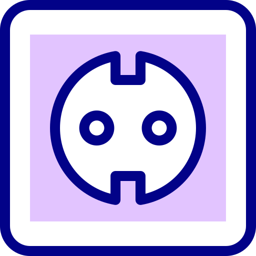 ソケット Detailed Mixed Lineal color icon