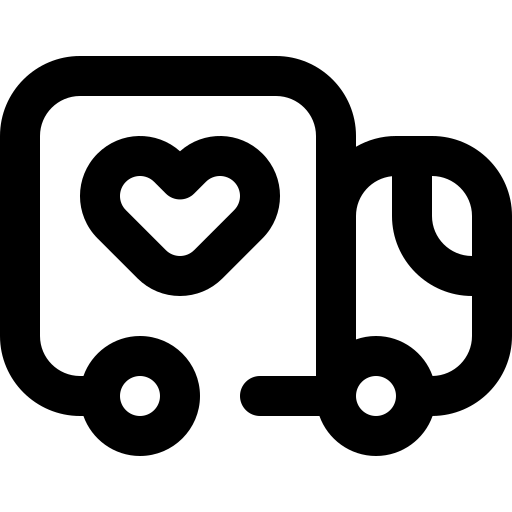 ciężarówka Super Basic Orbit Outline ikona