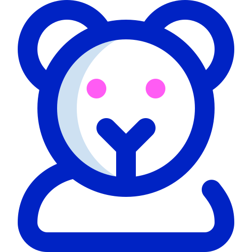 urso teddy Super Basic Orbit Color Ícone