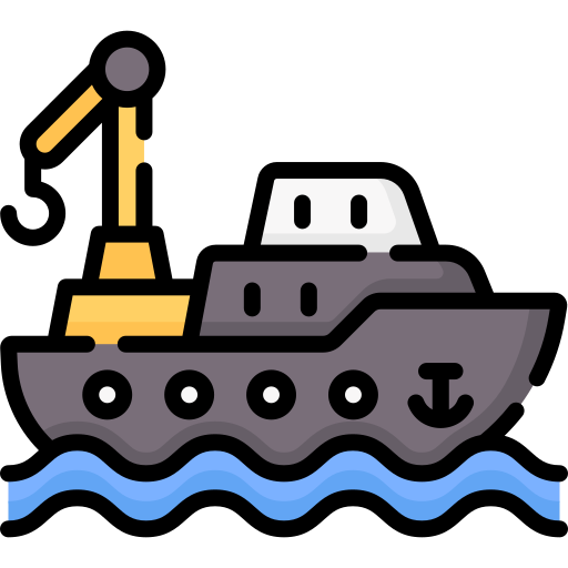 Грузовое судно Special Lineal color иконка