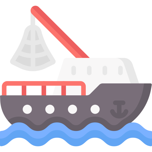 vissersboot Special Flat icoon